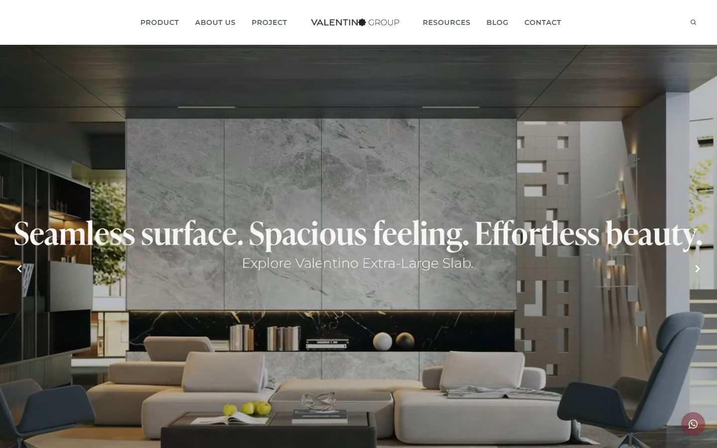 Valentino Group website by Aetherion